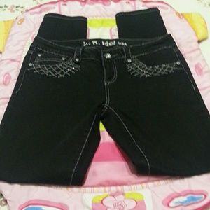Black Embellished Women's Jeans